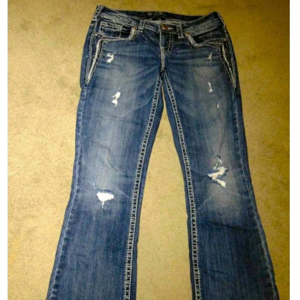 Silver Aiko bootcut jeans size 30x33